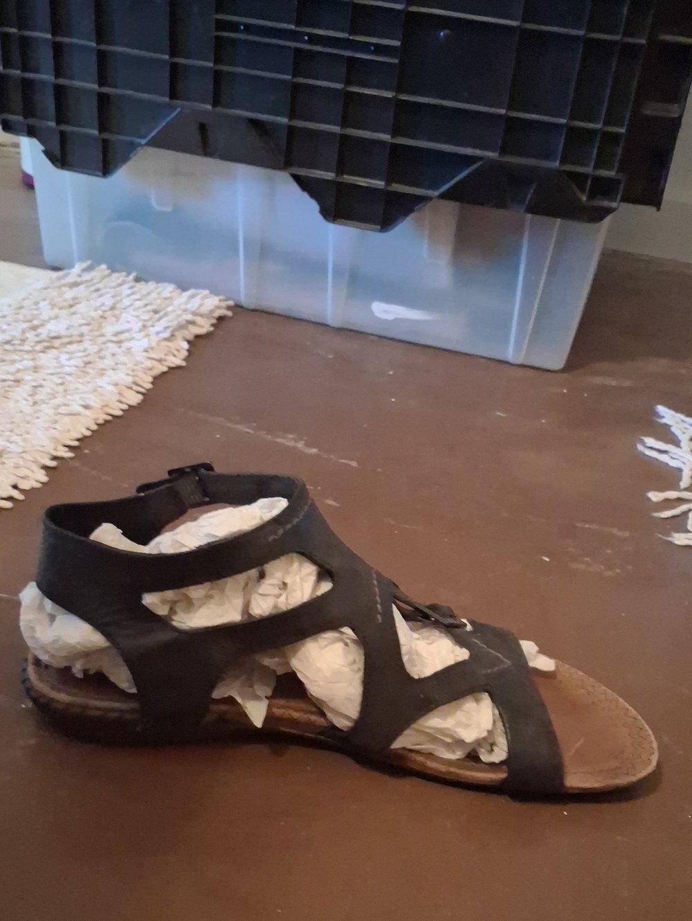 Merrell Black Strappy Comfort Sandals
